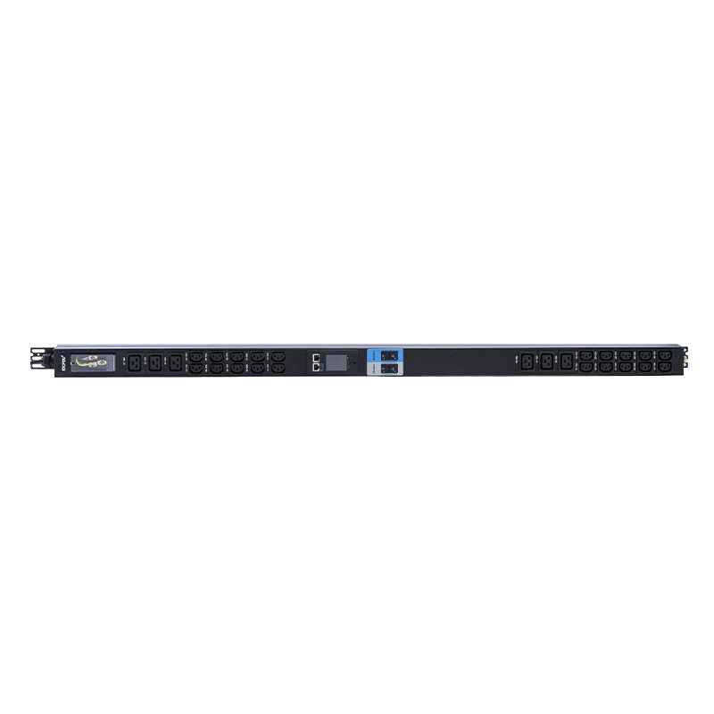 Disjoncteur magnétique liquide vertical TCP/IP, Rack PDU 26 sorties IEC C13 /C19 1.5U