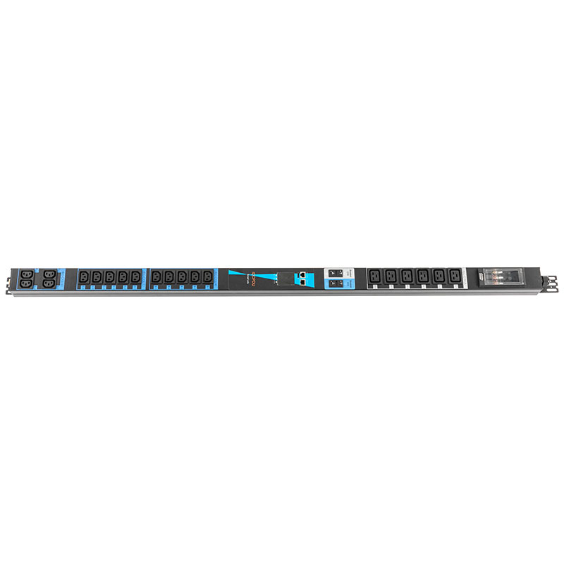 20 Sorties C13 C19 Vertical TCP / IP Capteur Éco-intelligente PDU de Rack